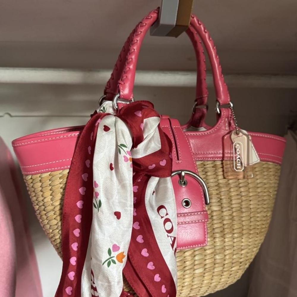 Coach Vintage Straw Bag